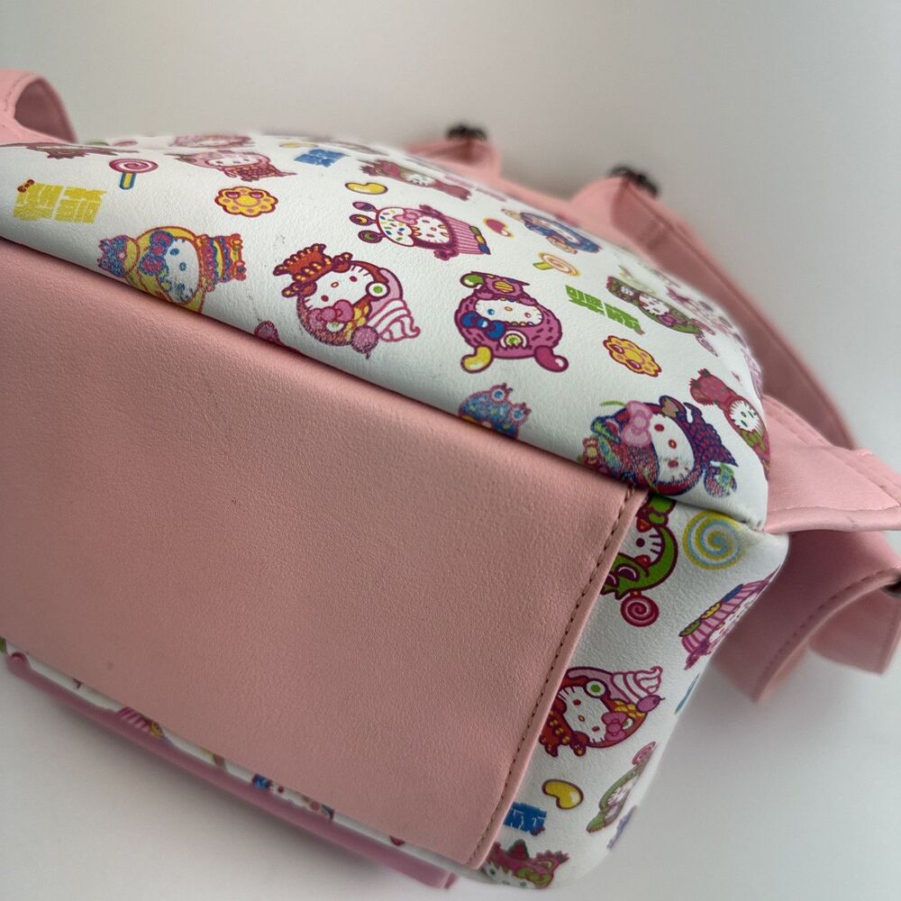 Loungefly Sanrio Hello Kitty Monster Costumes Mini Backpack Pink Faux Leather - Picture 7 of 16